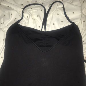 LU LuU LEMON black Tank with Built in Sports Bra🥰